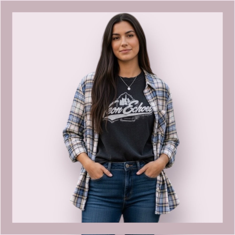 GAP Multicolor Plaid Button-Down Shirt